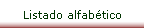 Listado alfab�tico
